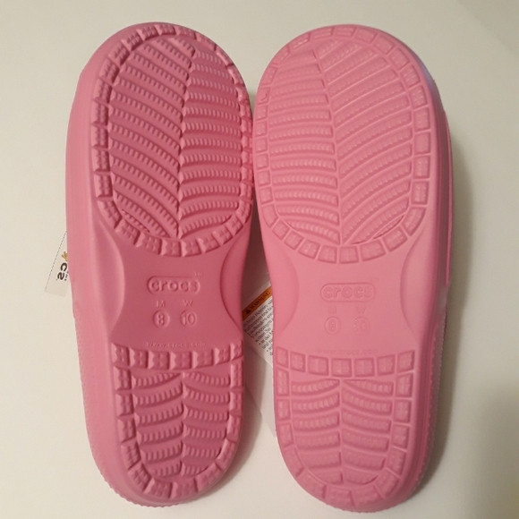 (New) Crocs Lisa Frank Jibbitz & Crocs Slides Set (W10/M8) (Taffy Pink) - Picture 5 of 6